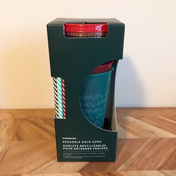 NEW Starbucks Reusable Cold Cups Holiday 2019 - Picture 1 of 6
